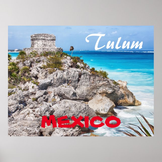 Tulum Maya Mexico Poster (Vorne)