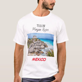 Tulum Mayan Ruins Mexico T - Shirt White
