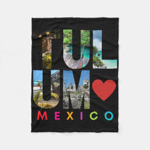 Tulum Mexico 2022 Ferien Beach Matching Family G Fleecedecke