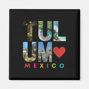 Tulum Mexico 2022 Ferien Beach Matching Family G Magnet