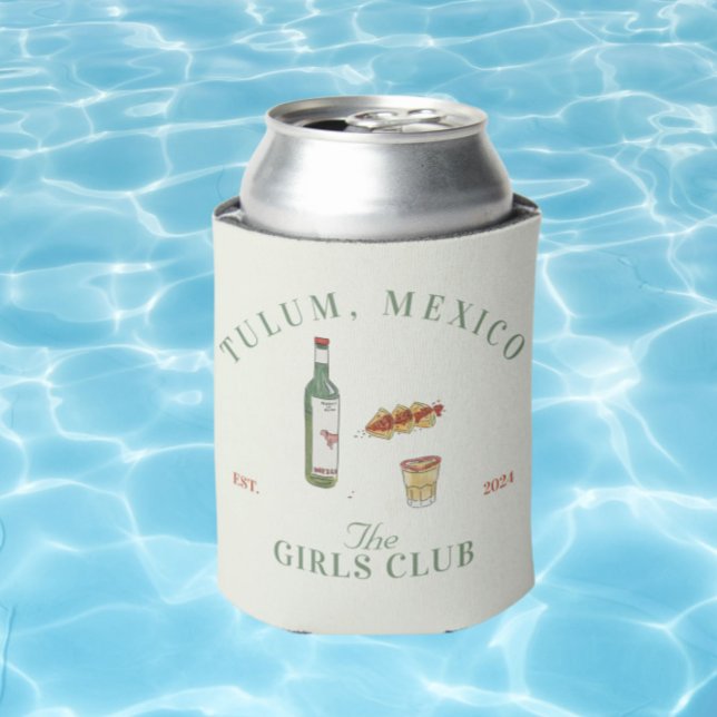 Tulum Mexico Girls Club Can Cooler Dosenkühler (Von Creator hochgeladen)