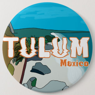 Tulum Mexico Großartige Geschenkidee Button