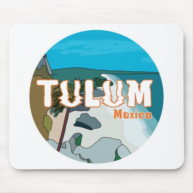 Tulum Mexico Großartige Geschenkidee Mousepad (Vorne)