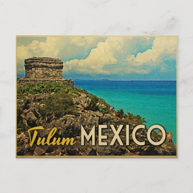 Tulum Mexico Postkarte (Vorderseite)