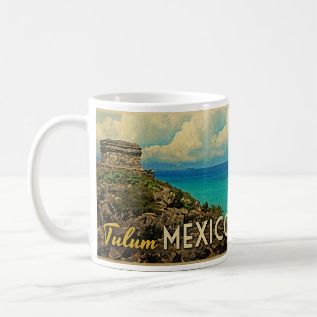 Tulum Mexiko Kaffeetasse (Links)