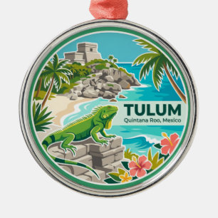 Tulum Mexiko Ornament Aus Metall