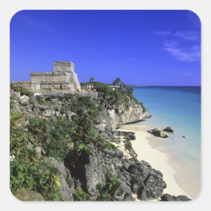 Tulum, Mexiko Quadratischer Aufkleber