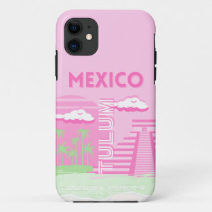 Tulum, Mexiko, Reisekunst, Preppy Art, Pink Case-Mate iPhone Hülle