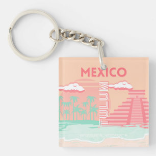 Tulum, Mexiko, Reisekunst Schlüsselanhänger