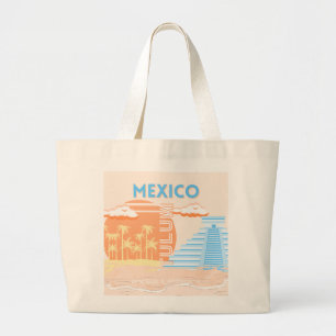 Tulum, Mexiko, Reisemöglichkeiten, Summer Beach Jumbo Stoffbeutel