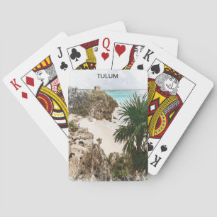 Tulum Mexiko Tropische Szenerie Souvenir Spielkarten
