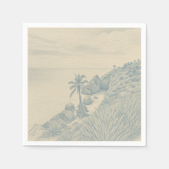 Tulum-Papiertücher Serviette (Vorderseite)