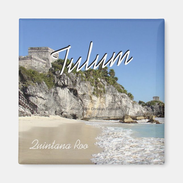 Tulum Quintana Roo Mexique Magnet photo de voyage (Devant)