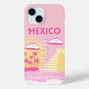 Tulum, Reisekunst, Preppy Art, Pink Case-Mate iPhone Hülle