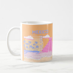 Tulum, Travel Art, Preppy Kaffeetasse