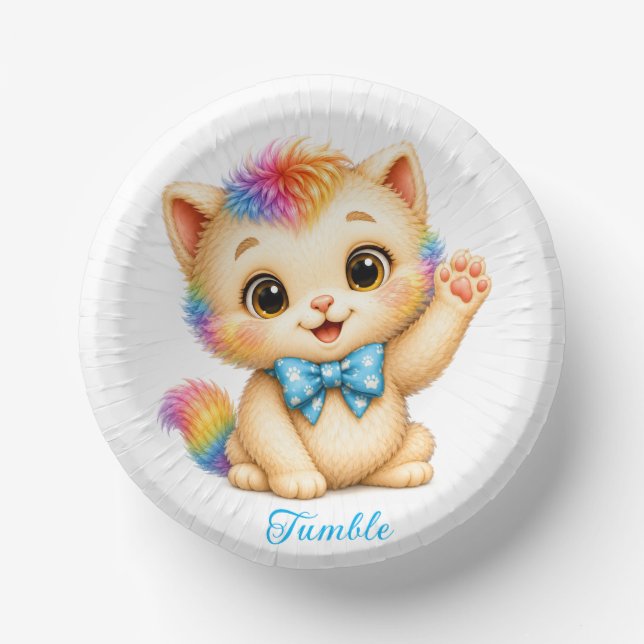 Tumble das Kätzchen Papierwaren Pappteller (Vorderseite)