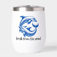Tumbler à vin Dauphins