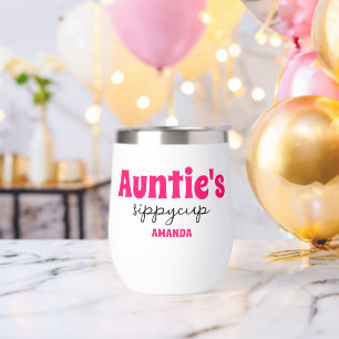 Tumbler à vin de la coupe Sippy de Tante personnal