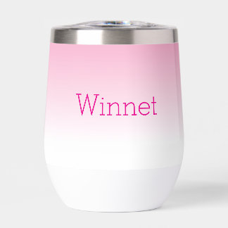 Tumbler à vin ombré rose tendre