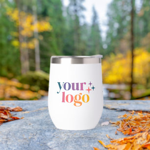Tumbler à vin personnalisé avec logo d'entreprise