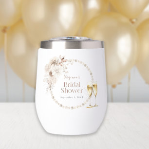 Tumbler à vin pour douche de mariée