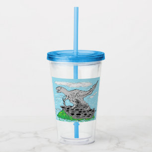 Tumbler: Dinosaurier Tyrannosaurus Rex Acryltrinkbecher