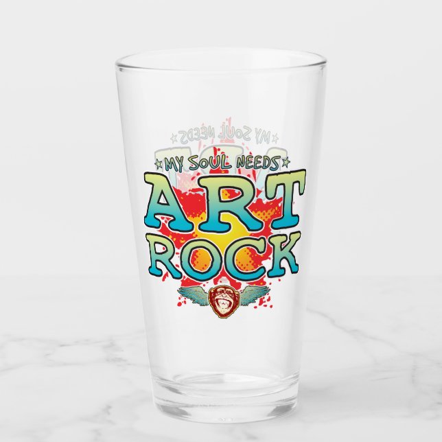 Tumbler en verre d'âme Art Rock (Devant)