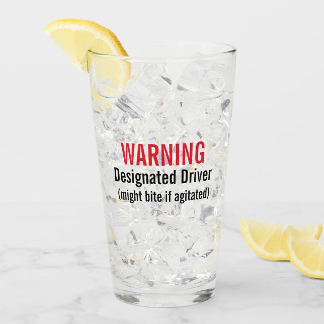 Tumbler-Glas des benannten Fahrers Glas (Vorderseite Ice)