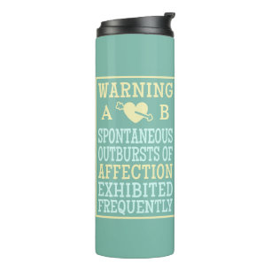 Tumbler mit individuellem Monogramm 'Ausbrüche der Thermosbecher