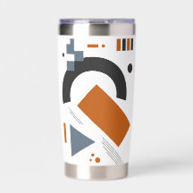 Tumbler mit kreativer geometrischer Kunst