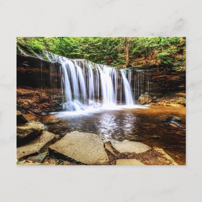 Tumbler Wasserfall Postkarte (Vorderseite)