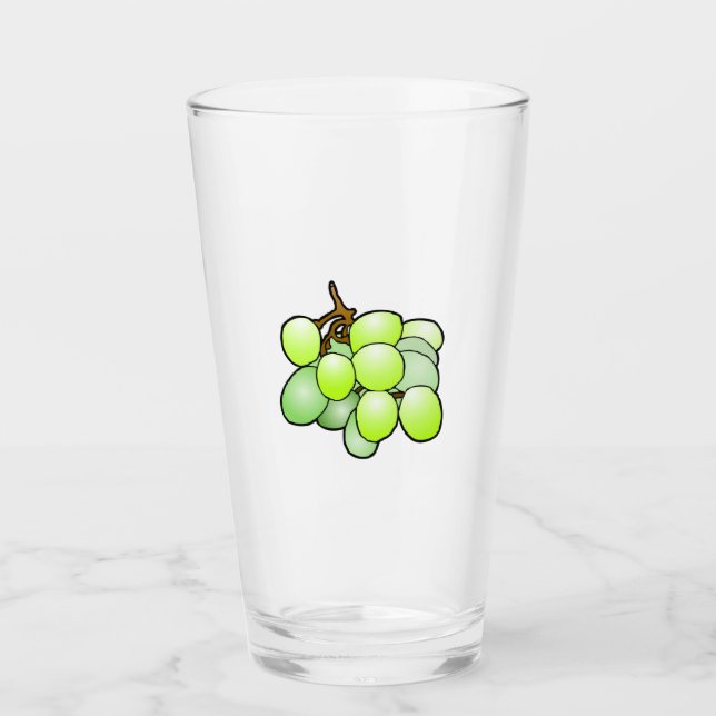 Tumblers en verre de raisin (Devant)