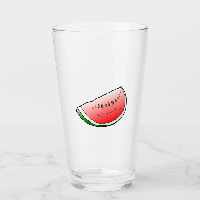 Tumblers en verre pastèque (Devant)