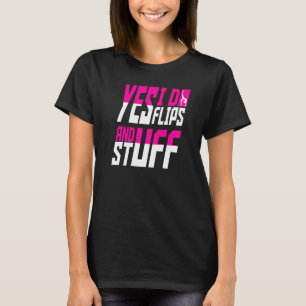 Tumbling Athleten Acrobats Gymnasten Drehe Sport T-Shirt