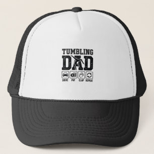 Tumbling Dad Drive Pay Klatschen Wiederholen Shirt Truckerkappe