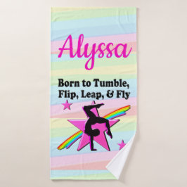 TUMBLING QUEEN GYMNASTICS MIRL BADEHANDTUCH