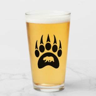 Tumblr en verre de la bière à l'ours personnalisé