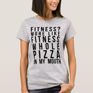 Tumblr T-Shirt Fitness Pizza Entière Dans Ma Bouch