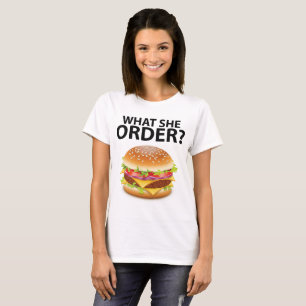 Tumblr T - Shirt Was sie bestellt Burger