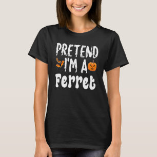 Tümele mich als Frettchen verkleiden Halloween-Kos T-Shirt