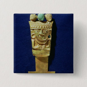 Tumi oder zeremonielles Messer in Form Button