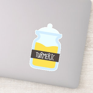 Tummergelbes Gewürz Aufkleber