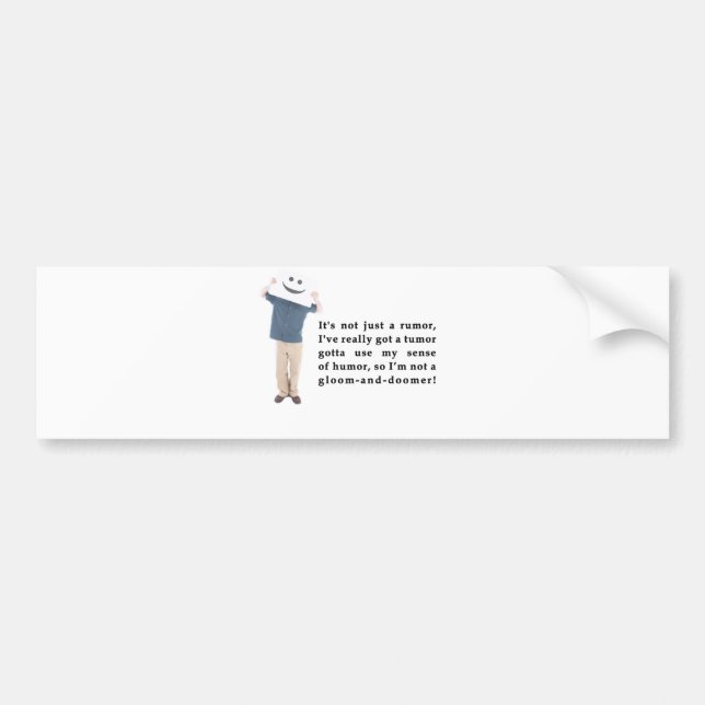 Tumor-Gedicht-Autoaufkleber Autoaufkleber (Vorne)