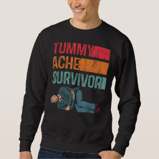Tumorache Survivor Tummy Spaß Retro Vintag 9 Sweatshirt