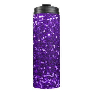 Tumoren des Lila Glitzer Thermosbecher