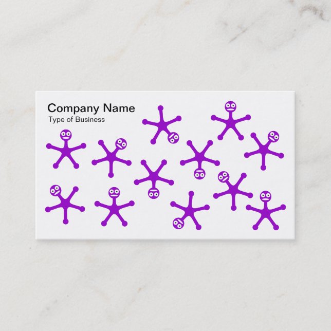 Tumoren - Lila Visitenkarte (Vorderseite)
