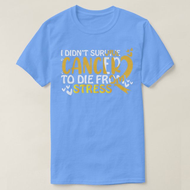 Tumorerziehungsmotivation für Kinder Gelber Ribbo T-Shirt (Design vorne)