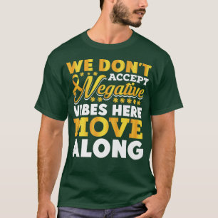 Tumorerziehungsmotivation für Kinder Gelber Ribbo T-Shirt