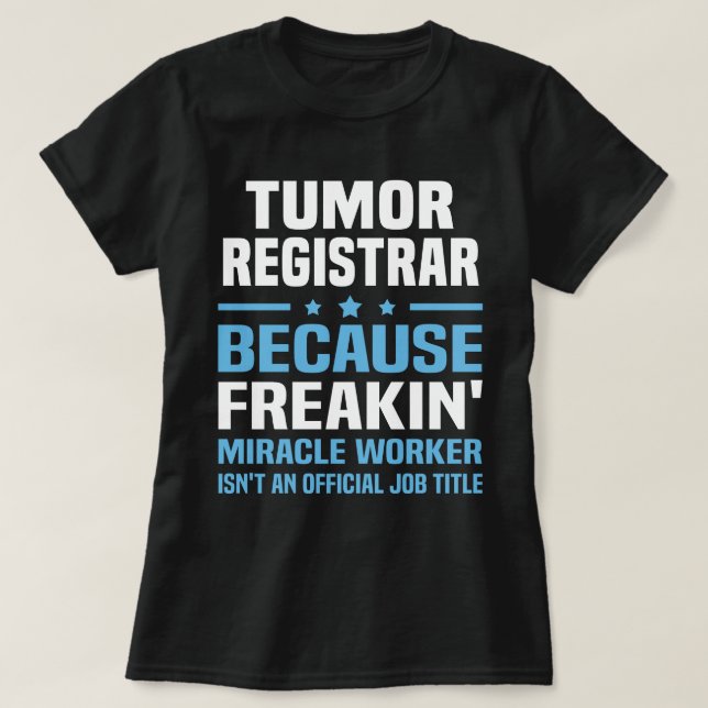 Tumorregister T-Shirt (Design vorne)