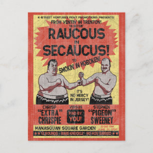 Tumult in Secaucus Postkarte